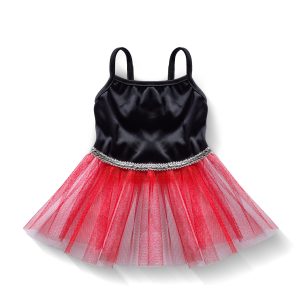 Pet Ballerina Dress – Black & Red